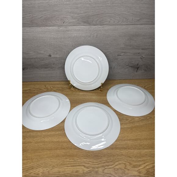 Chinoiserie Jingdezhen Zhongguo Asian Butterfly Plates 9.25”-set Of 4 - Picture 7 of 10